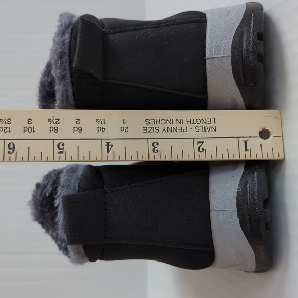 Fashion Sport Warm Plush Slip On Booties US Size 8 Black 39 - Picture 13 of 16